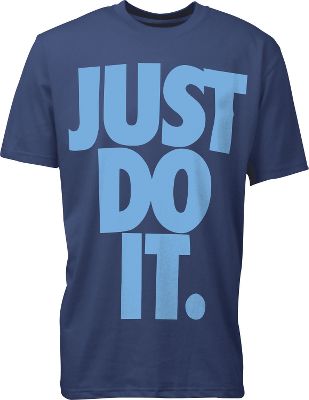 Nike Men's Big "Just Do It" Navy T-Shirt