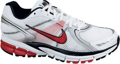 Nike Men's Air Span +6 White/Red Running Shoes