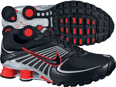 Nike Men's Shox Turbo +8 Black/Silver Running Shoes