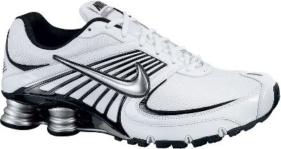 Nike Men's Shox Turbo +8 White/Black Running Shoes