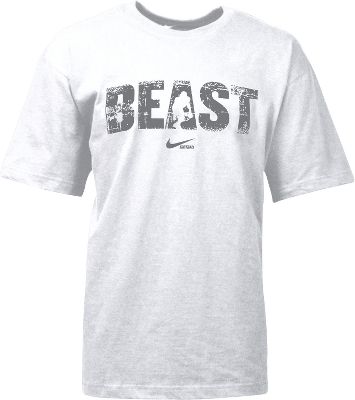 Nike Men's White BEAST Football T-Shirt