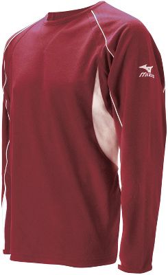 Mizuno Men's Prestige Cardinal Micro Fleece Pullover