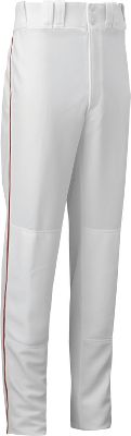 Mizuno Adult Premier Piped Wht/Red Baseball Pant