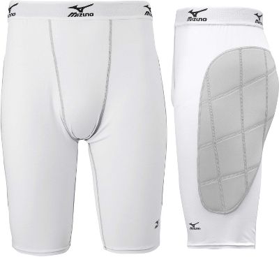 Mizuno Youth Premier Padded Wht/Gry Sliding Short