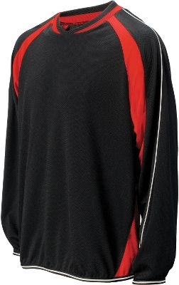 Mizuno 2-Color Mesh Black/Red Batting Jacket