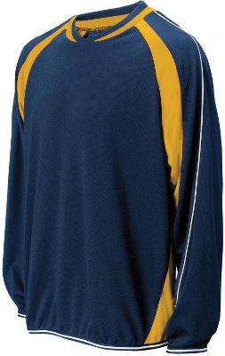 Mizuno 2-Color Mesh Navy/Gold Batting Jacket