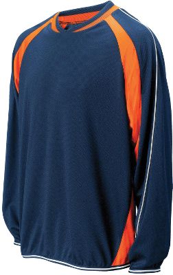 Mizuno 2-Color Mesh Navy/Orange Batting Jacket