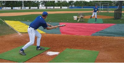 Baseball Aer Flo Small Bunt Zone Infield Protector Baseball Hitting Aids