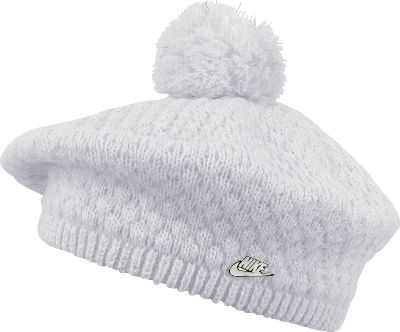 Nike Women's White Pom Pom Beret