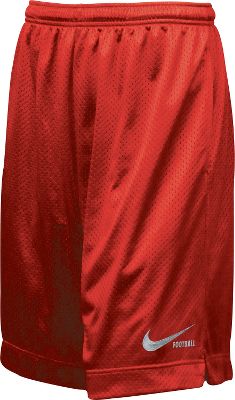 Nike Men's Red Mesh Football Shorts