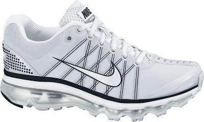 Nike Men's Air Max+ Grey/White Running Shoes