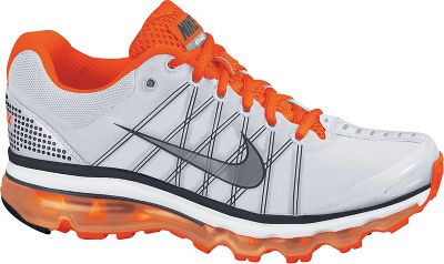 Nike Men's Air Max+ Grey/Orange Running Shoes