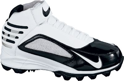 Nike Youth LT Shark Mid Rubber Wht/Blk Football Cleat