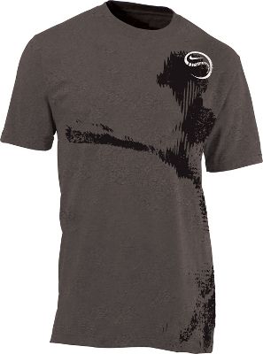 Nike Men's Grey Shadow Baseball T-Shirt