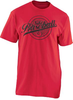 Nike Men's Classic Red Baseball T-Shirt