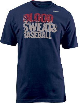 Nike Men's Navy Blood, Sweat & Baseball T-Shirt