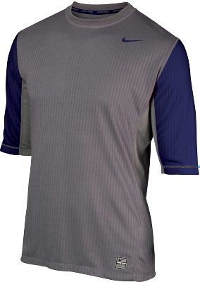 Nike Men's Gry/Nav Short Sleeve Therma-Light Shirt