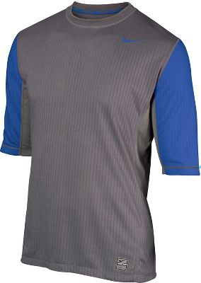 Nike Men's Gry/Roy Short Sleeve Therma-Light Shirt