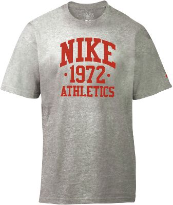 Nike Men's Good 72 Athletics Heather Grey T-Shirt