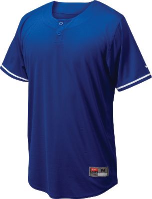 Nike Men's Ace Mesh Royal Henley Baseball Jersey