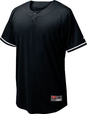 Nike Youth Ace Mesh 2-Button Henley Baseball Jersey
