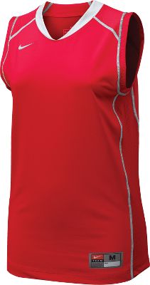 Nike Women's Red/Wht Sleeveless Prospect Jersey