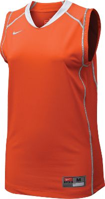 Nike Women's Orange/Wht Sleeveless Prospect Jersey
