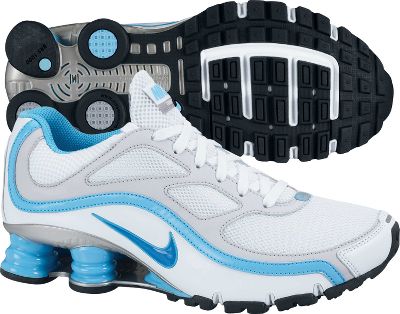 Nike Women's Shox Turbo 9 Wht/Blue Running Shoe