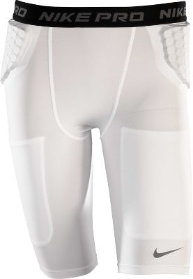 Nike Adult Pro Combat Hip & Tail White Football Short