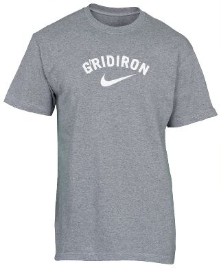 Nike Men's Gridiron Grey Football T-Shirt