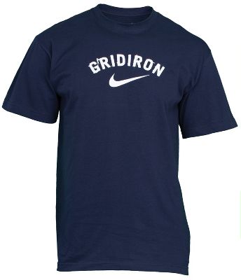 Nike Men's Gridiron Navy Football T-Shirt