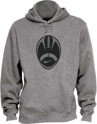 Nike Men's Football Core Ball Logo Grey Hoodie
