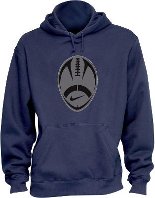 Nike Men's Football Core Ball Logo Navy Hoodie