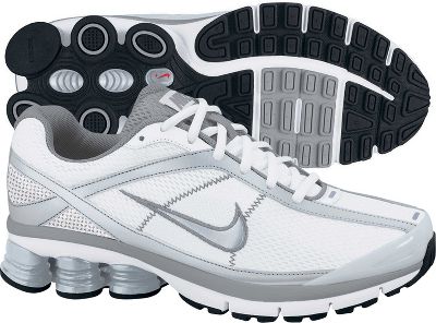 Nike Women's Shox Turmoil+ 2 Wht/Sil Running Shoe