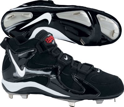 Nike Diamond Fury Mid Metal Black Baseball Cleats