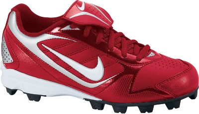 Nike Youth Keystone Low Molded Red Cleats