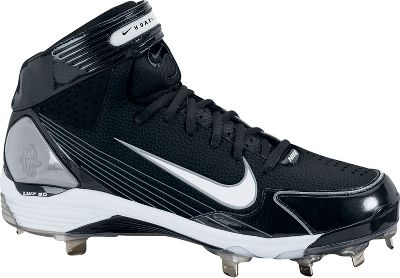 Nike Air Huarache Mid Metal Black Baseball Cleats
