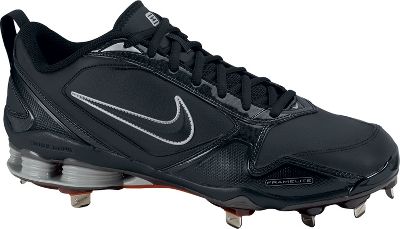 Nike Shox Fuse 2 Low Metal Blk/Blk Baseball Cleats