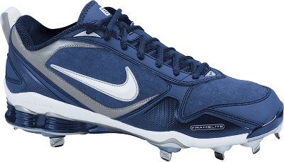 Nike Shox Fuse 2 Low Metal Blue/Blk Baseball Cleats