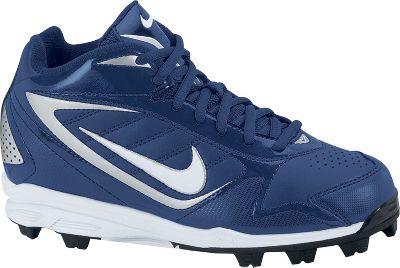 Nike Youth Keystone Mid Molded Blue Cleats
