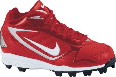 Nike Youth Keystone Mid Molded Red Cleats