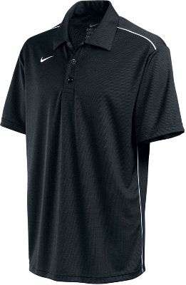 Nike Adult All Day Black/White Dri-FIT Polo
