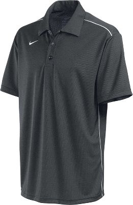 Nike Adult All Day Anthracite/White Dri-FIT Polo