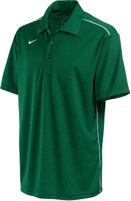 Nike Adult All Day Dark Green/White Dri-FIT Polo