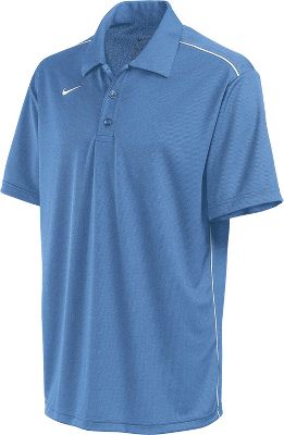 Nike Adult All Day Light Blue/White Dri-FIT Polo