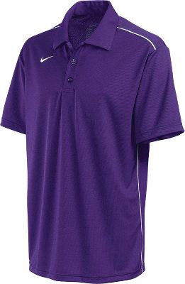 Nike Adult All Day Purple/White Dri-FIT Polo