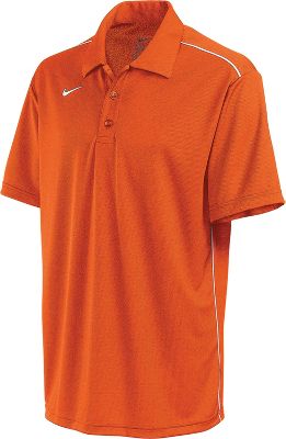 Nike Adult All Day Orange/White Dri-FIT Polo