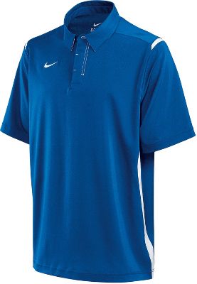 Nike Adult Royal/White Dri-FIT Stretch Woven Polo