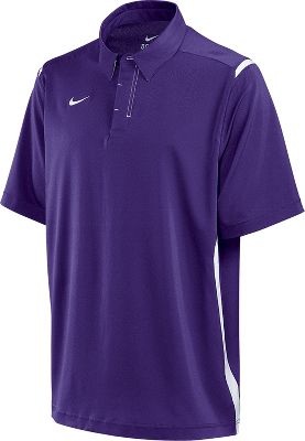 Nike Adult Purple/White Dri-FIT Stretch Woven Polo
