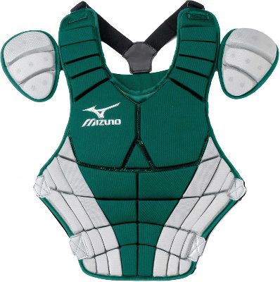 Mizuno Interm. Samurai G3 Grn/Gry Chest Protector